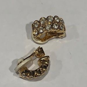 Swarovski gold earrings